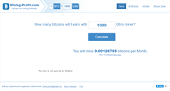 Desktop Screenshot of mining-profit.com